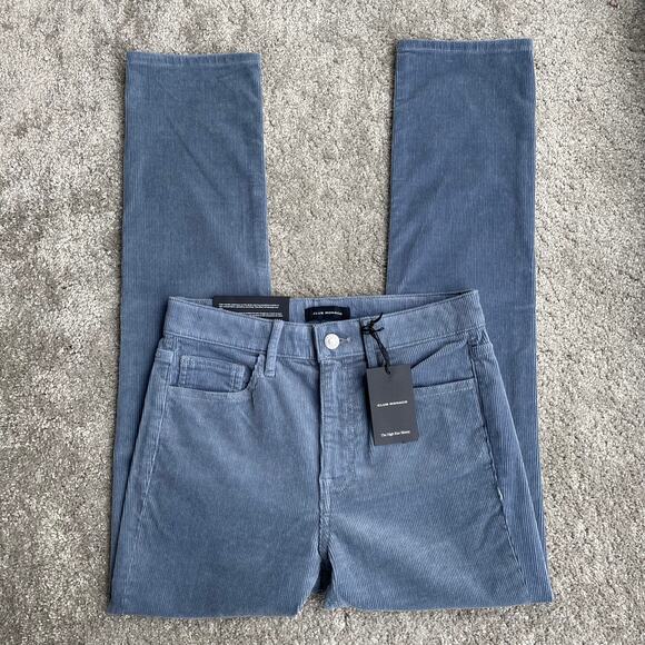 Club Monaco High Rise Corduroy Pants Skinny Jeans Pastel Blue - Size 24" - NWT - Picture 3 of 14